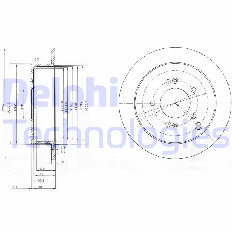 Remschijven Delphi Diesel BG3680