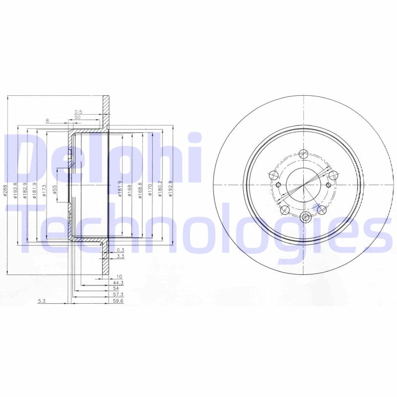 Remschijven Delphi Diesel BG3777