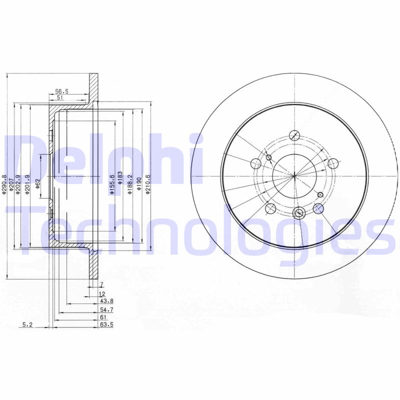 Remschijven Delphi Diesel BG3779