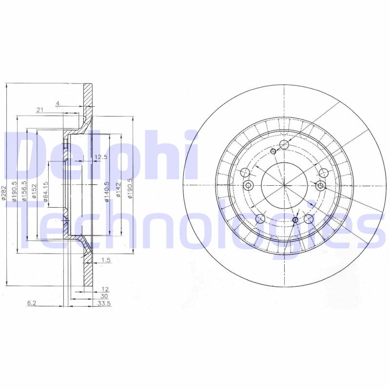 Remschijven Delphi Diesel BG3795