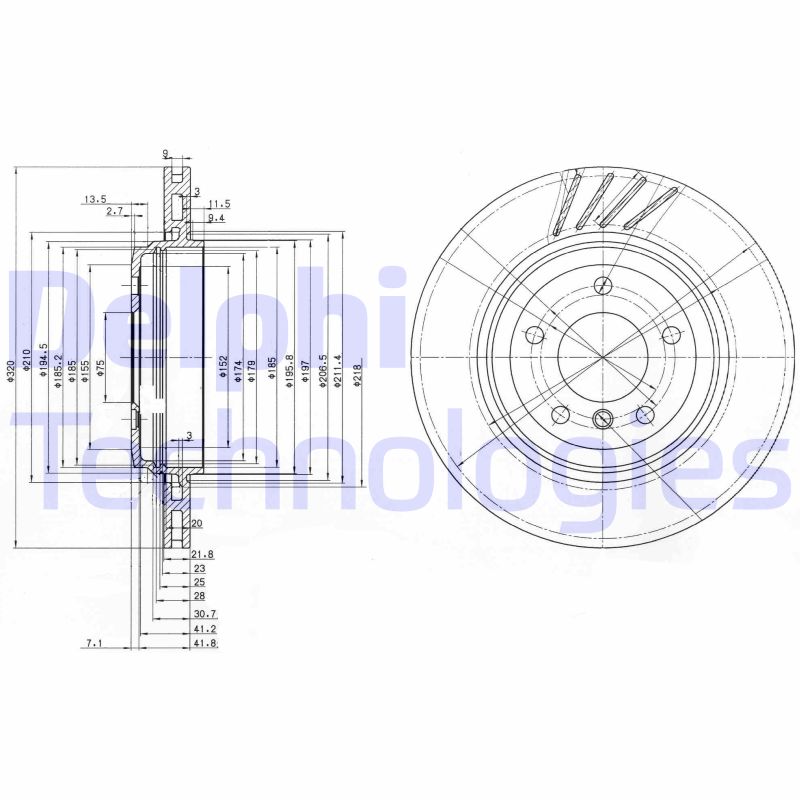 Remschijven Delphi Diesel BG3831