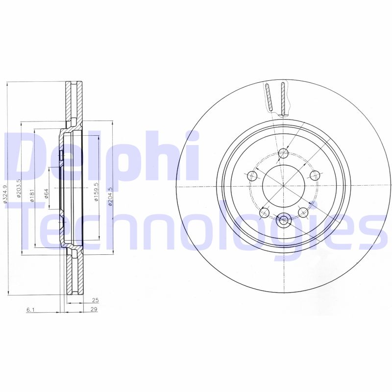 Remschijven Delphi Diesel BG3918