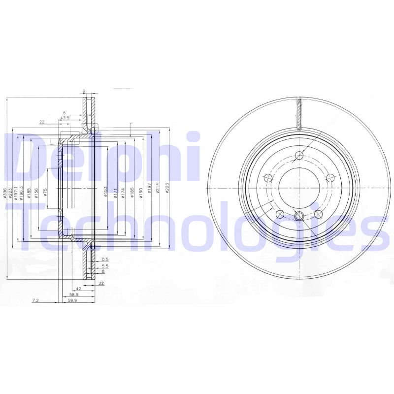 Remschijven Delphi Diesel BG3961