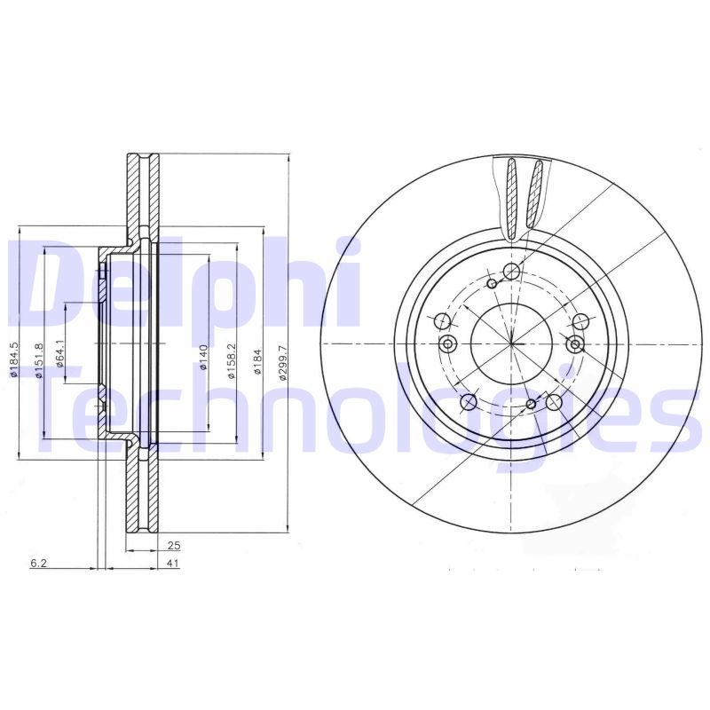 Remschijven Delphi Diesel BG3978