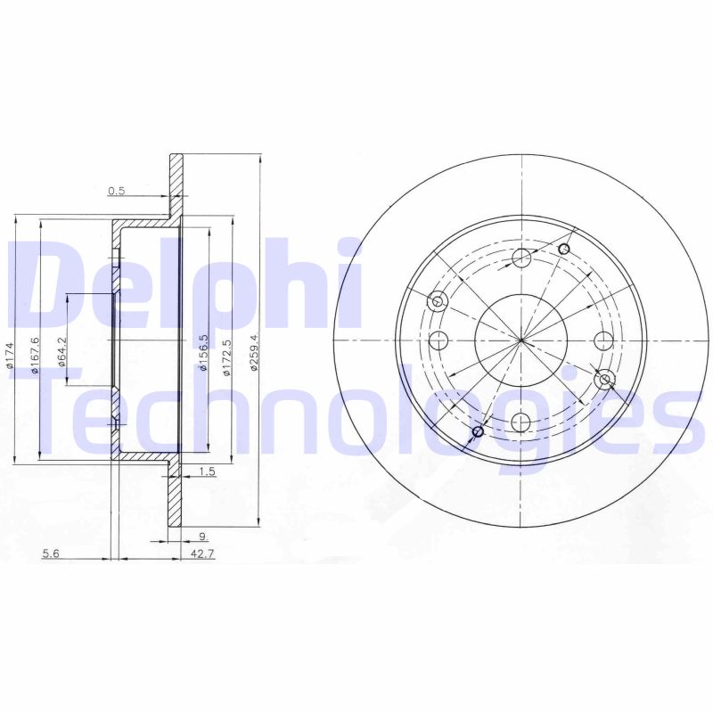 Remschijven Delphi Diesel BG3983