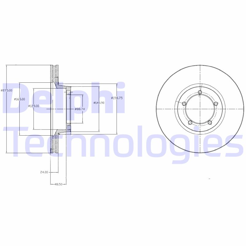 Remschijven Delphi Diesel BG3984