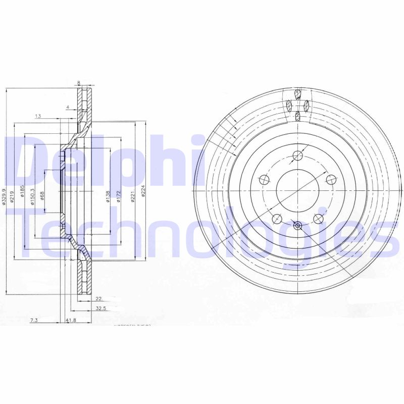 Remschijven Delphi Diesel BG3991