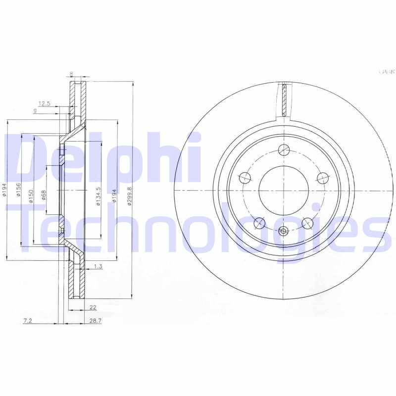 Remschijven Delphi Diesel BG3997