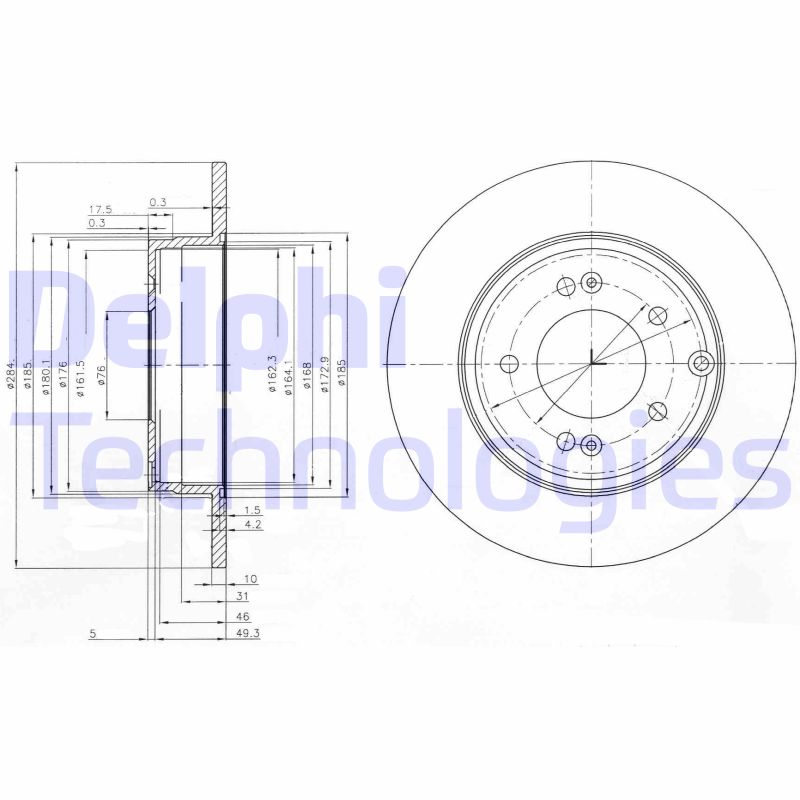 Remschijven Delphi Diesel BG4012