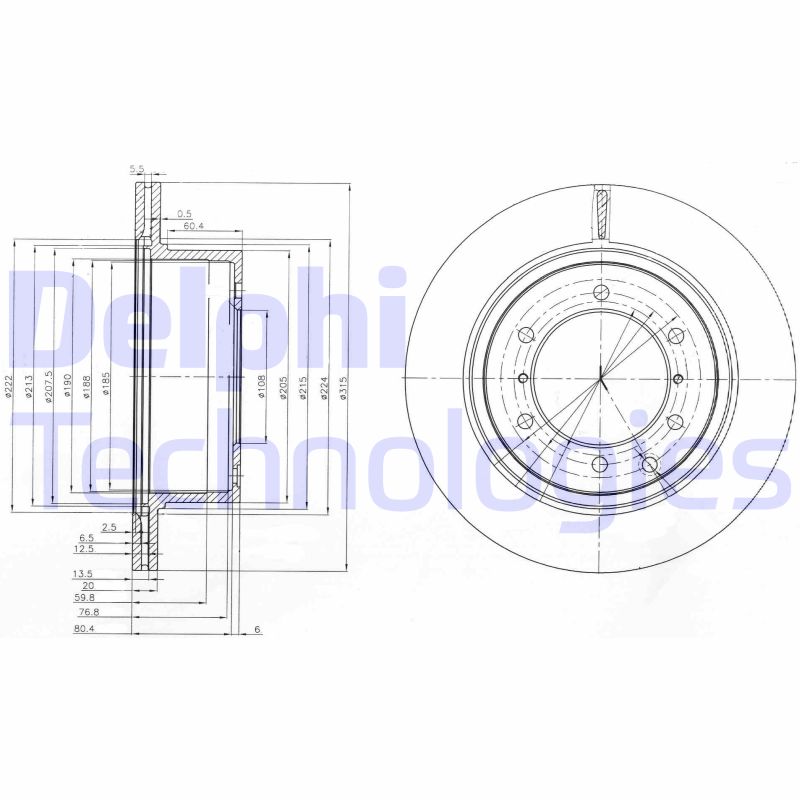 Remschijven Delphi Diesel BG4014