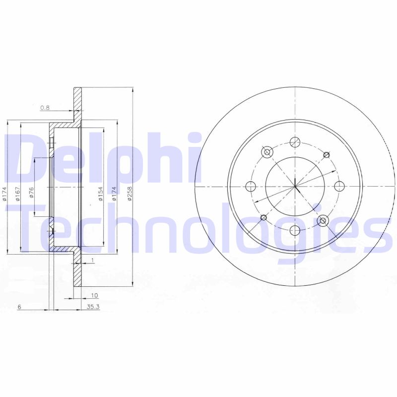 Remschijven Delphi Diesel BG4017