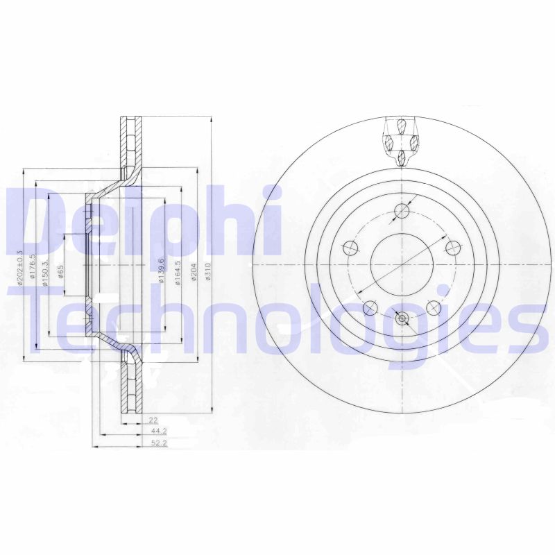 Remschijven Delphi Diesel BG4090