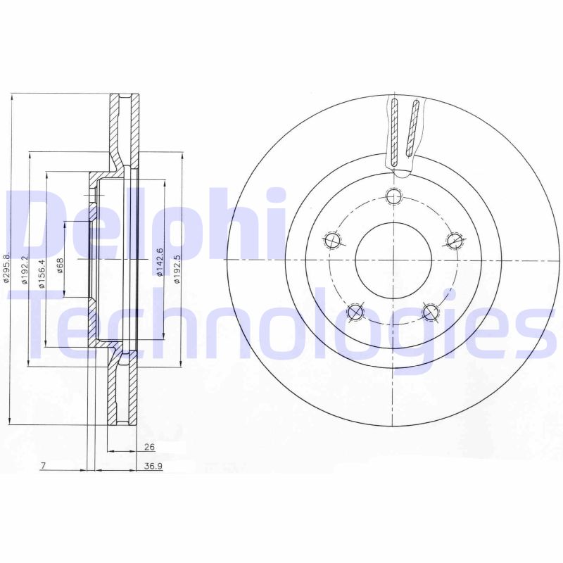 Remschijven Delphi Diesel BG4109C