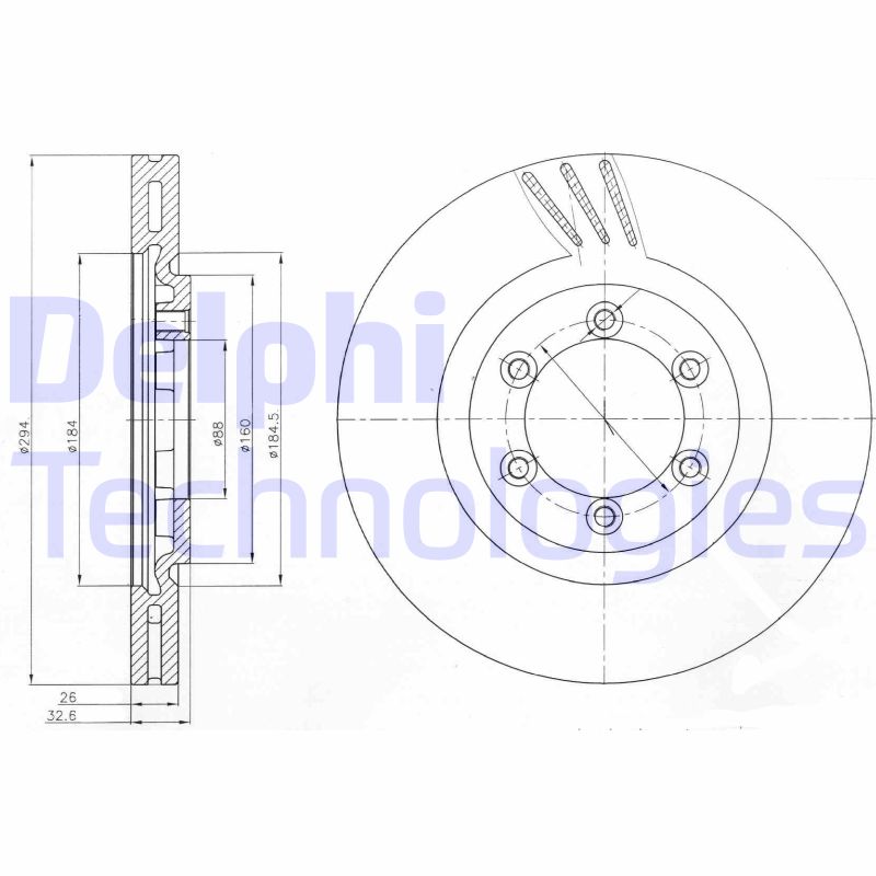 Remschijven Delphi Diesel BG4112