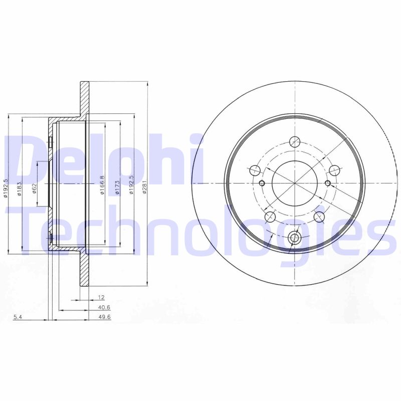 Remschijven Delphi Diesel BG4115