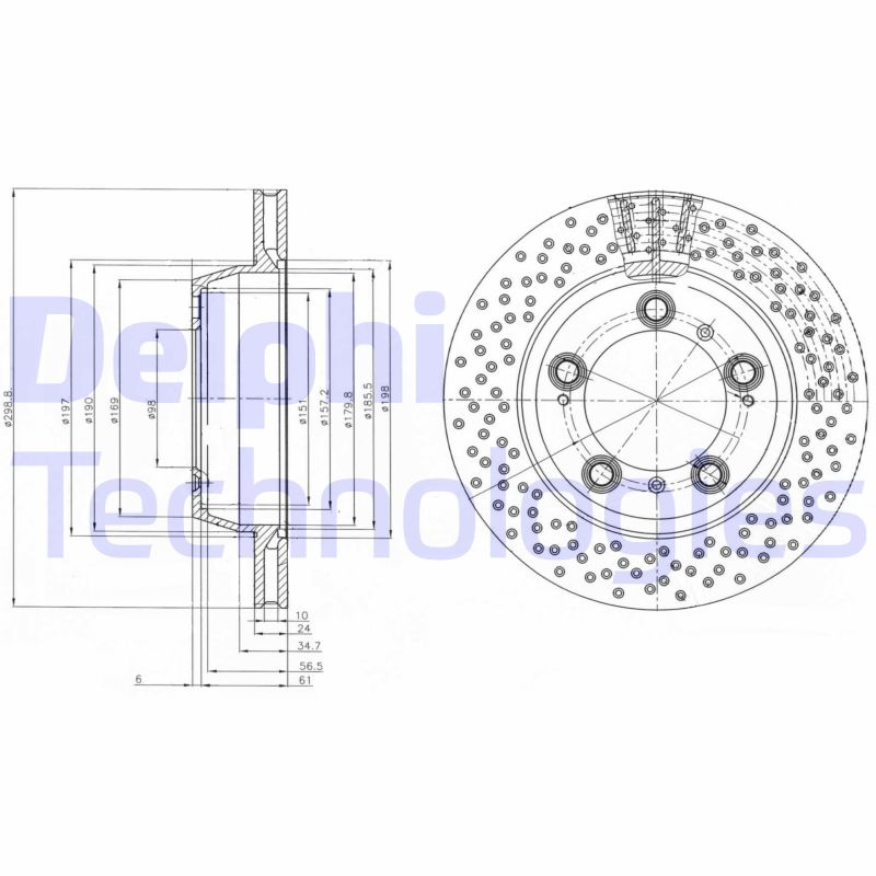 Remschijven Delphi Diesel BG4151