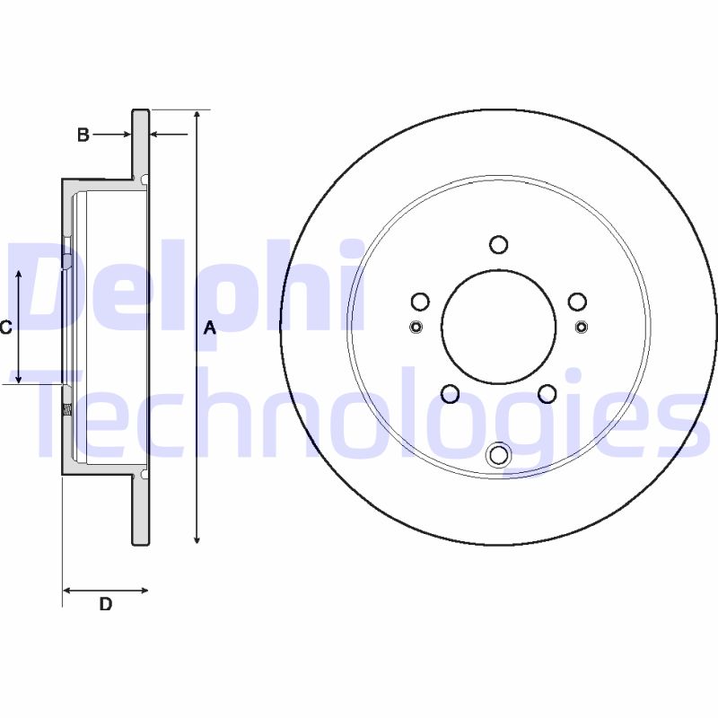 Remschijven Delphi Diesel BG4161C