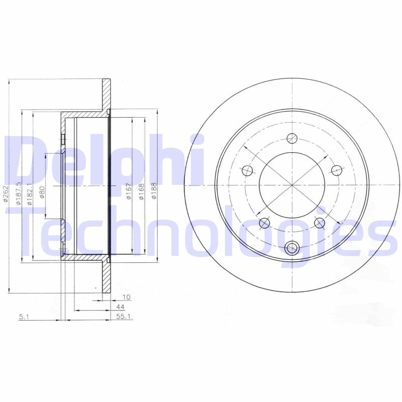 Remschijven Delphi Diesel BG4198