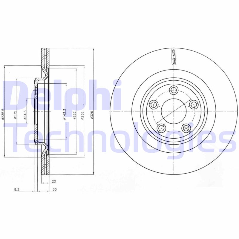 Remschijven Delphi Diesel BG4202C