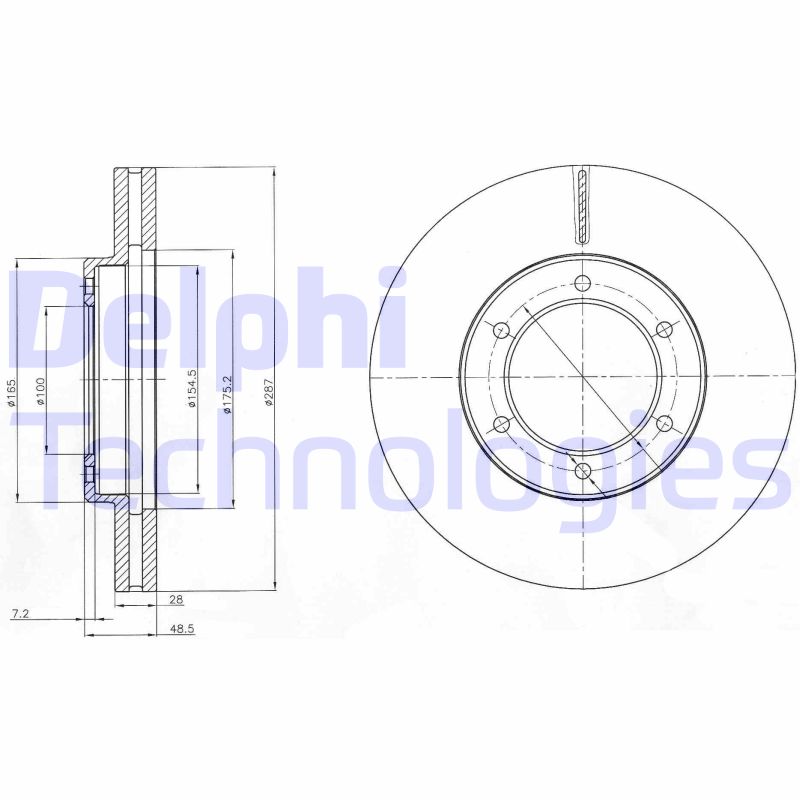 Remschijven Delphi Diesel BG4209