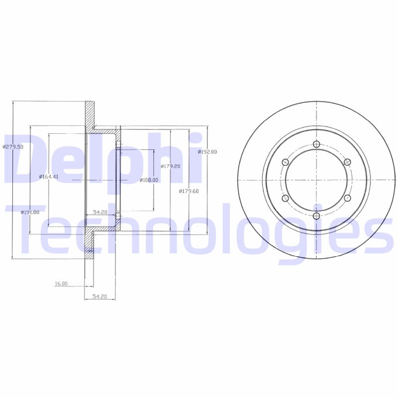 Remschijven Delphi Diesel BG4218