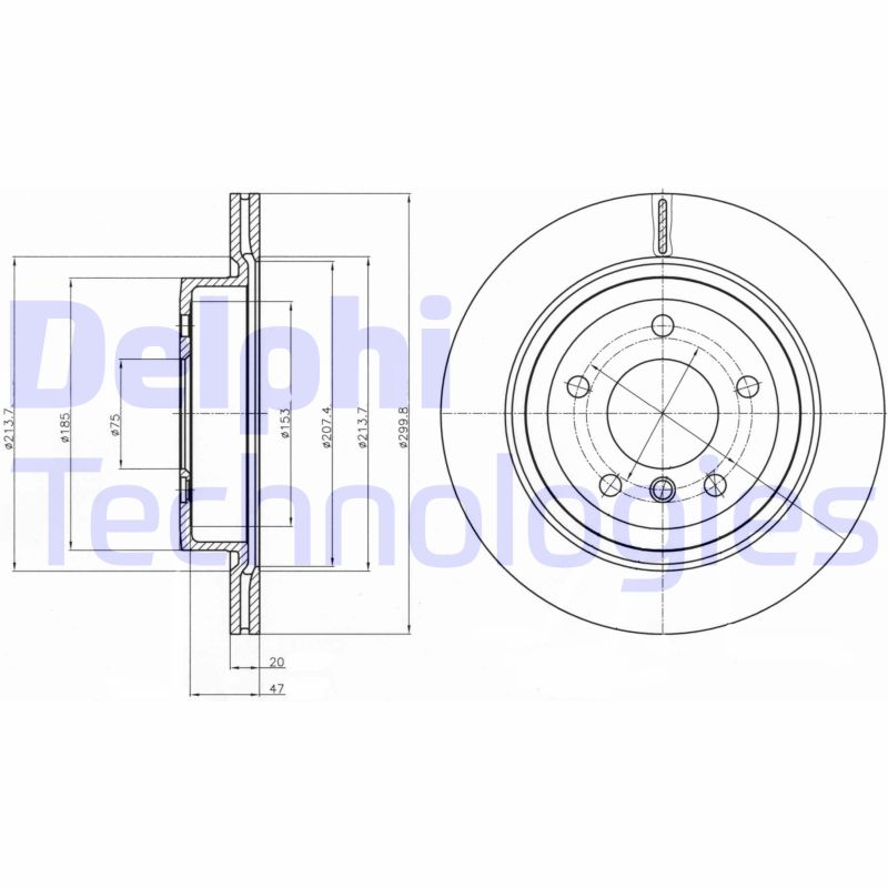 Remschijven Delphi Diesel BG4223C