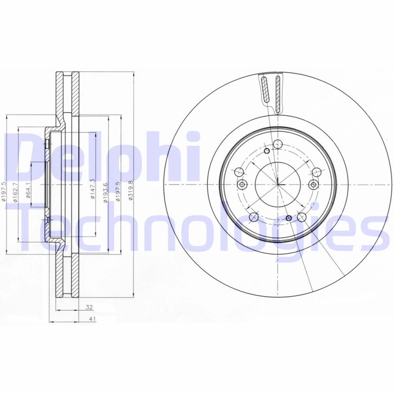 Remschijven Delphi Diesel BG4225