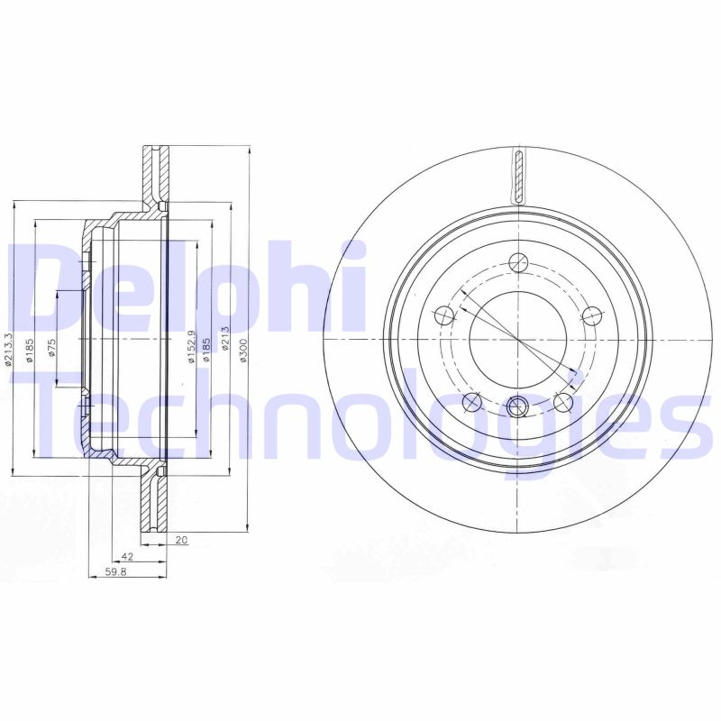 Remschijven Delphi Diesel BG4243C