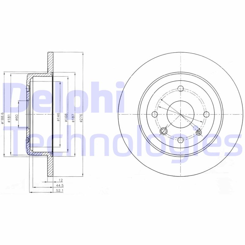 Remschijven Delphi Diesel BG4244