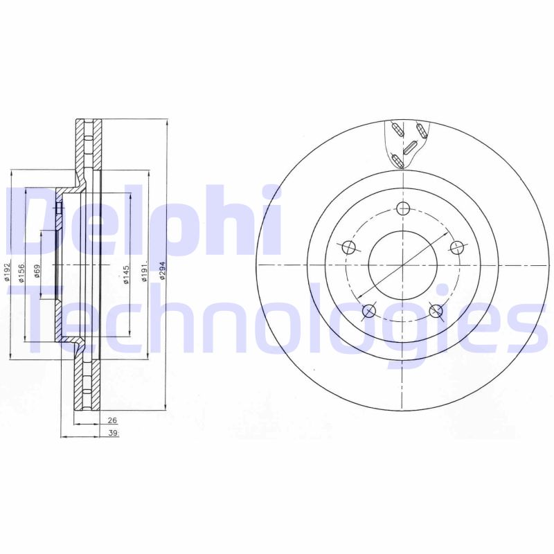 Remschijven Delphi Diesel BG4246