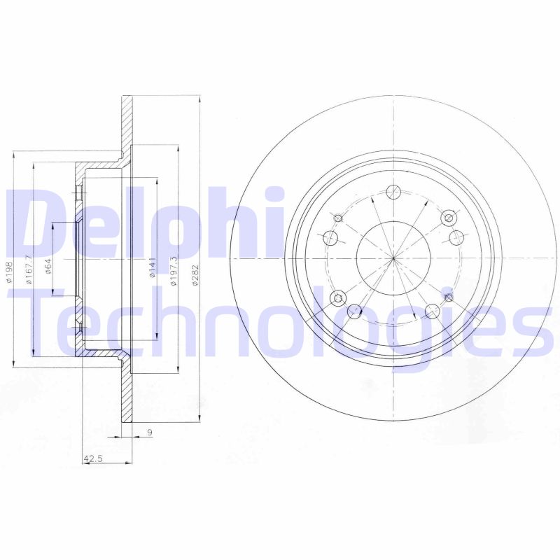 Remschijven Delphi Diesel BG4249