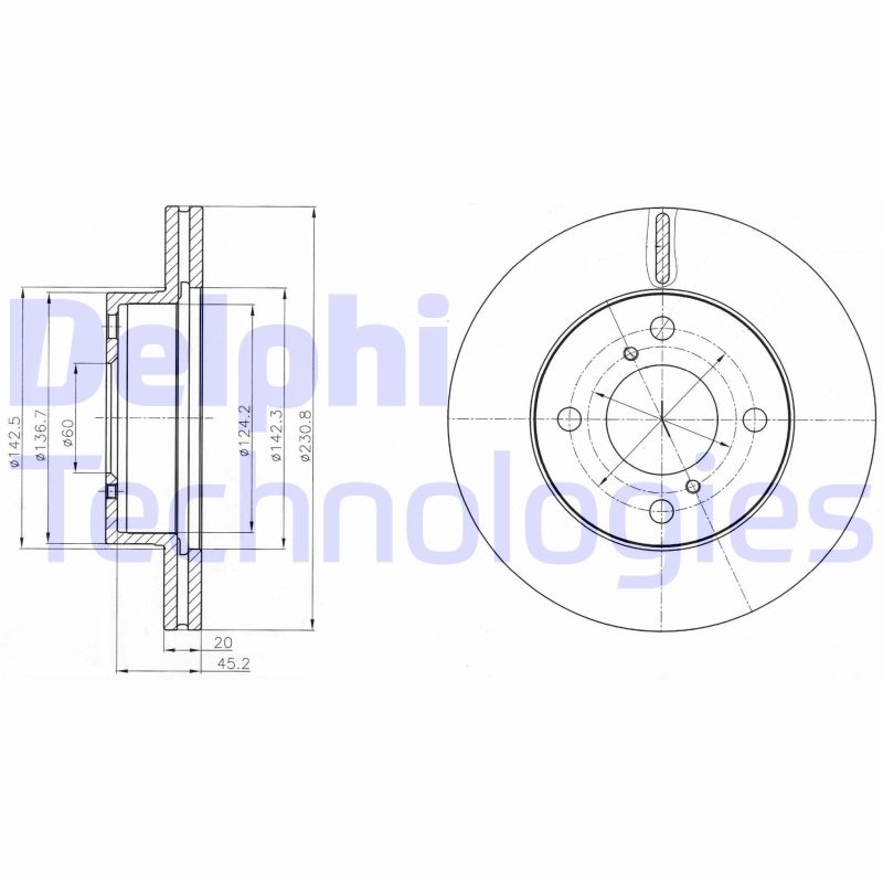 Remschijven Delphi Diesel BG4271