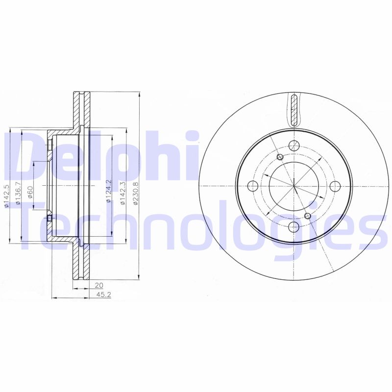 Remschijven Delphi Diesel BG4271C