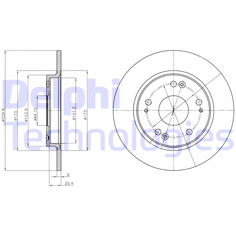 Remschijven Delphi Diesel BG4280