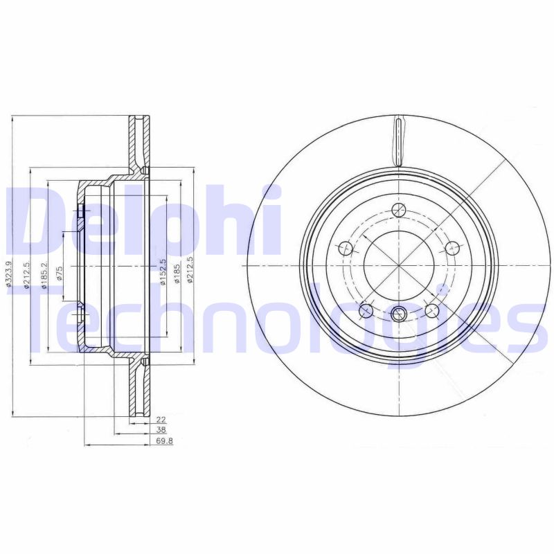 Remschijven Delphi Diesel BG4284