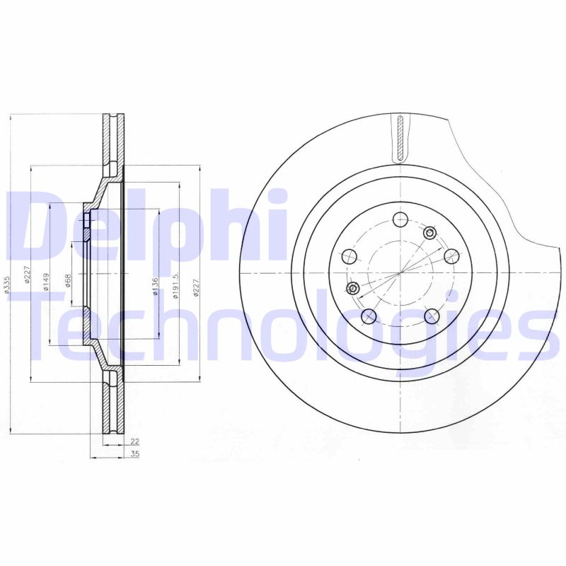 Remschijven Delphi Diesel BG4292C