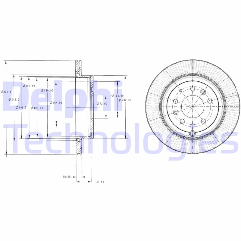 Remschijven Delphi Diesel BG4336