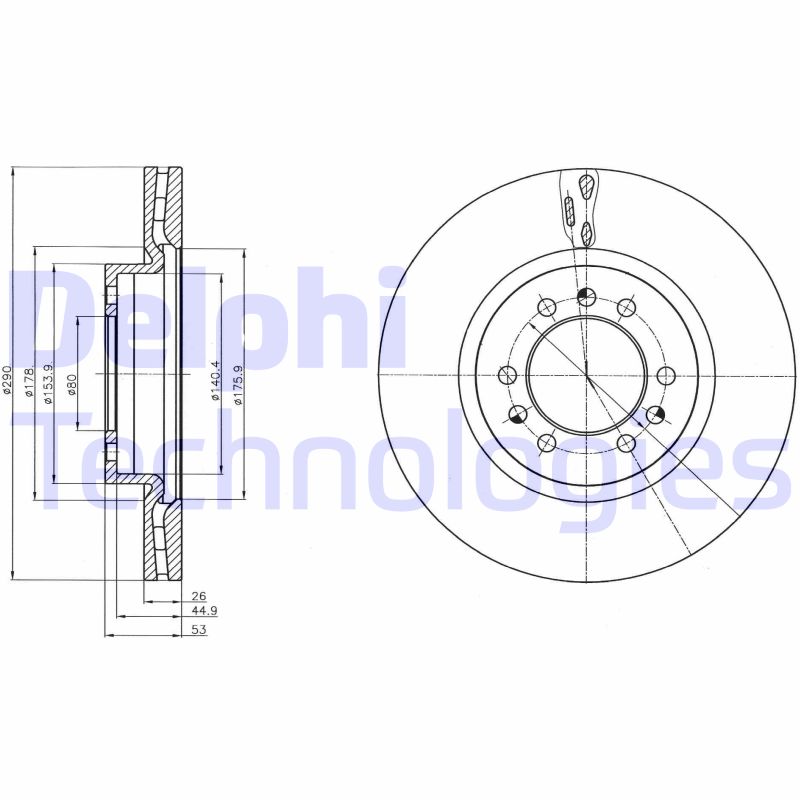 Remschijven Delphi Diesel BG4339