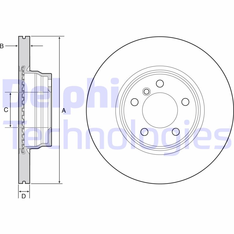 Remschijven Delphi Diesel BG4458C