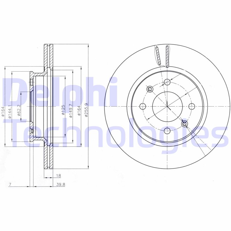 Remschijven Delphi Diesel BG4535C