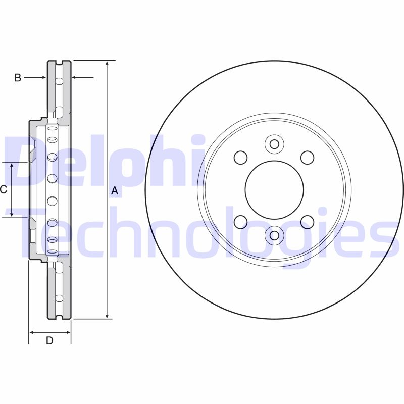 Remschijven Delphi Diesel BG4536