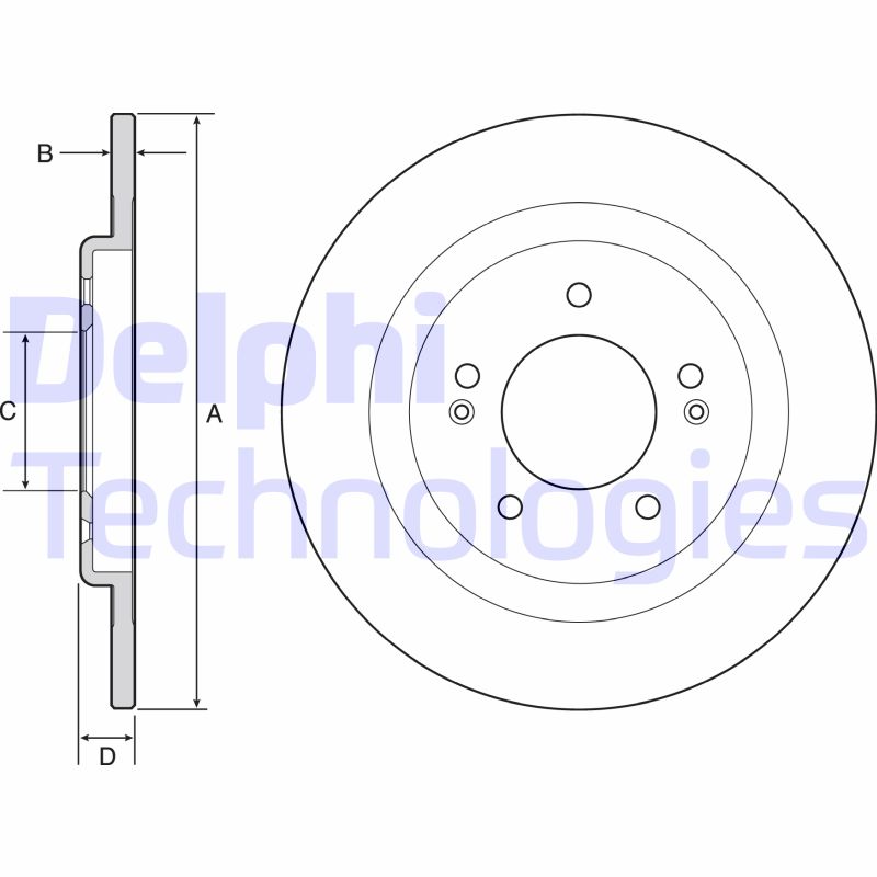 Remschijven Delphi Diesel BG4563C