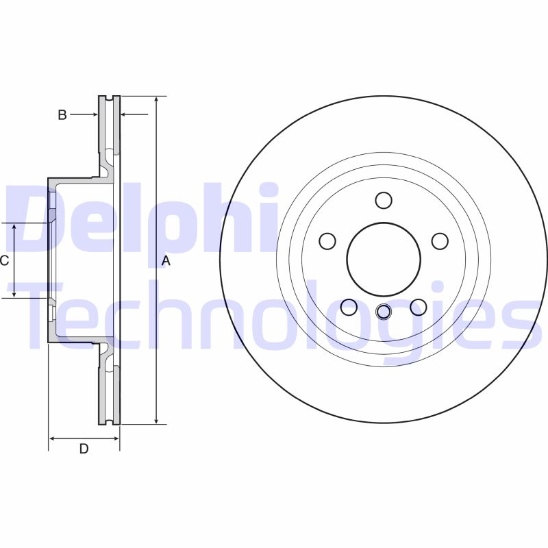 Remschijven Delphi Diesel BG4644C