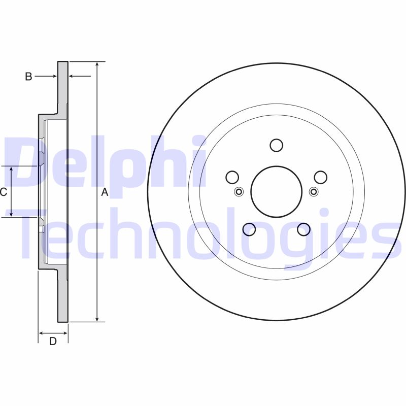 Remschijven Delphi Diesel BG4650C