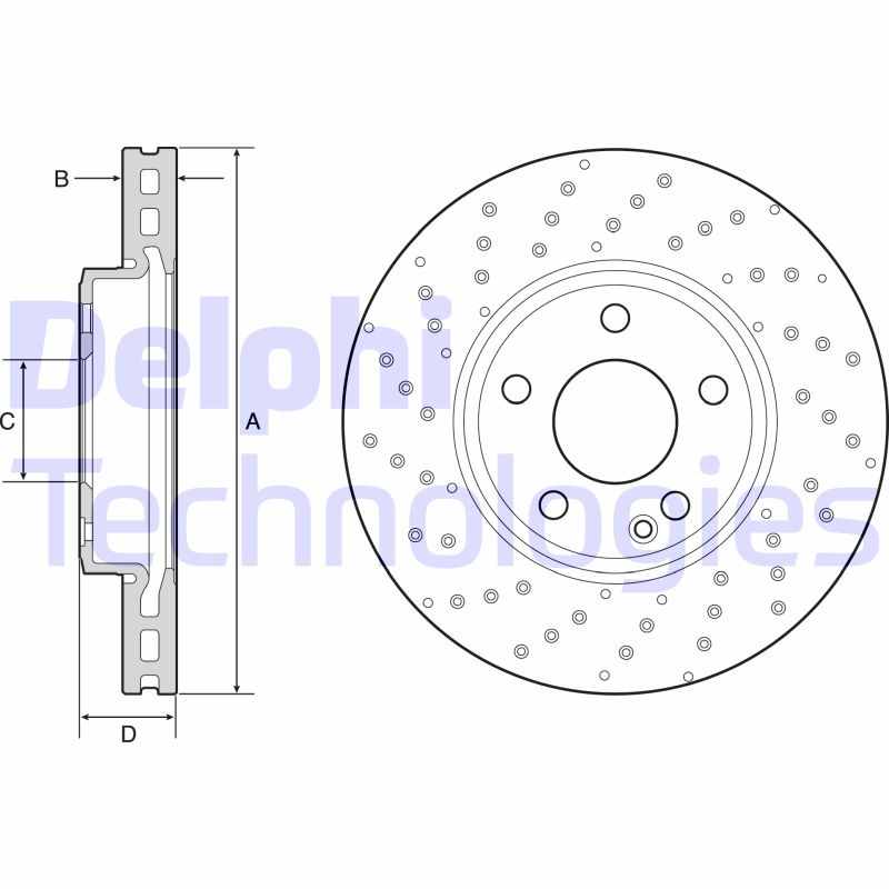 Remschijven Delphi Diesel BG4657C