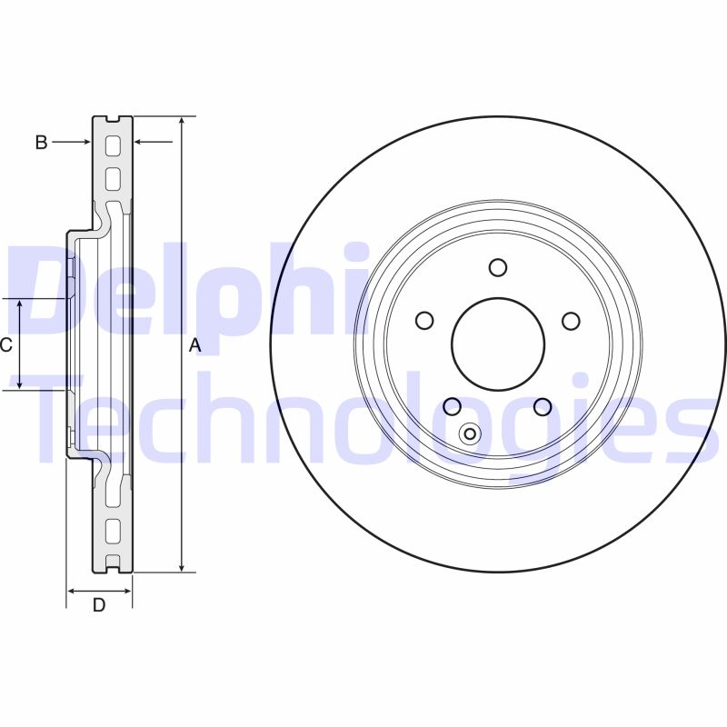 Remschijven Delphi Diesel BG4660