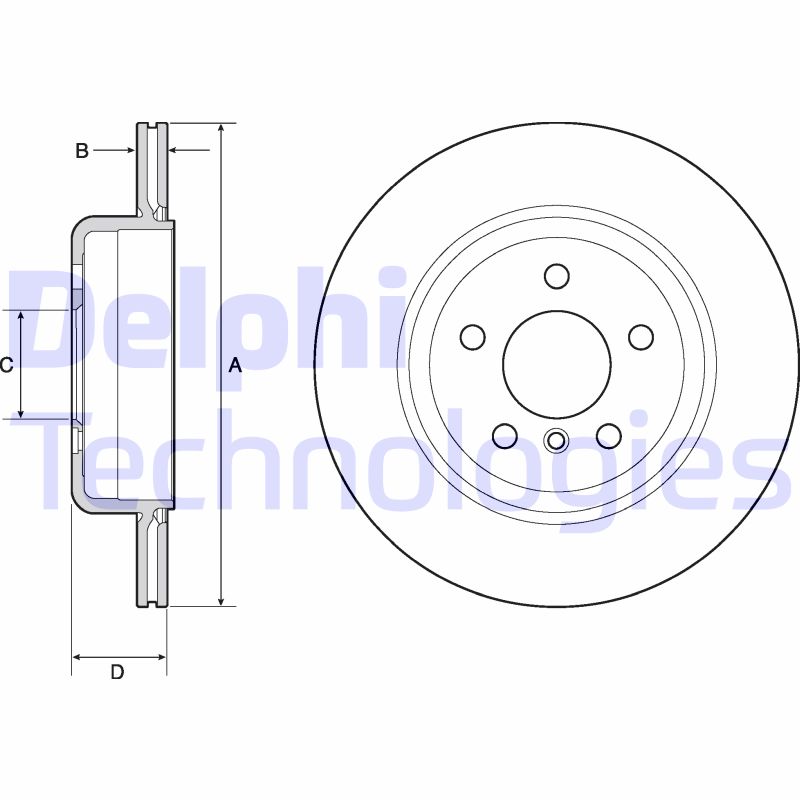 Remschijven Delphi Diesel BG4664C