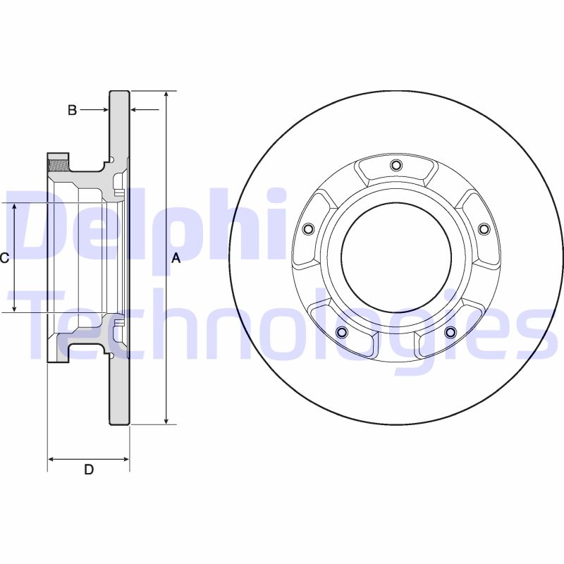 Remschijven Delphi Diesel BG4673
