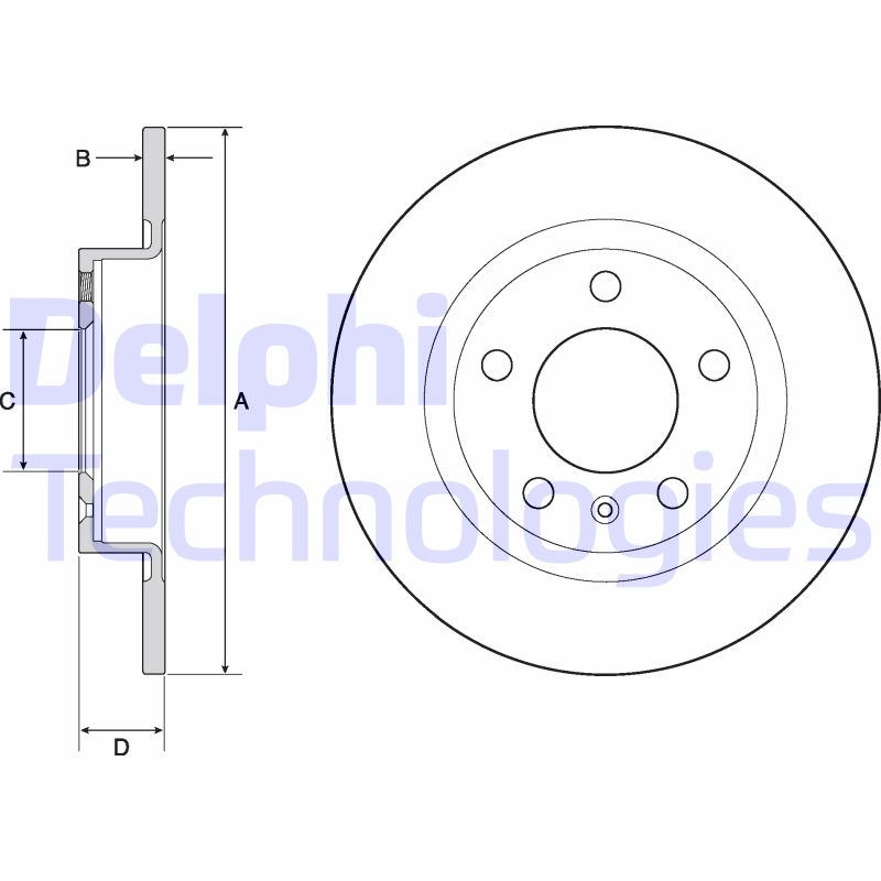 Remschijven Delphi Diesel BG4675