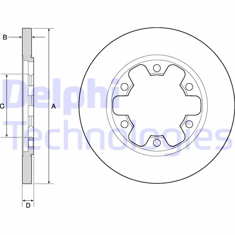 Remschijven Delphi Diesel BG4680C